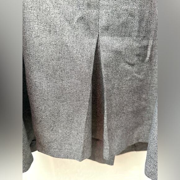 ROBBIE BEE | Vintage Gray Dress Double Breasted Belted Midi Retro | Size 10 - Picture 4 of 6